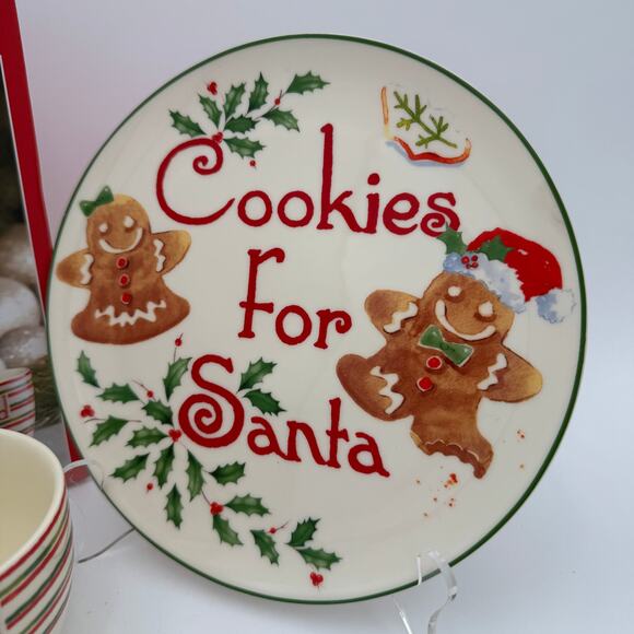 Vintage Lenox Cookies for Santa Set, Reindeer Food, Countdown til' Christmas NEW - Picture 2 of 5
